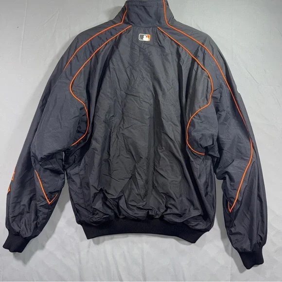 San Francisco Giants Jacket Mens Large Black MLB Baseball Majestic Authentic - Picture 2 of 9